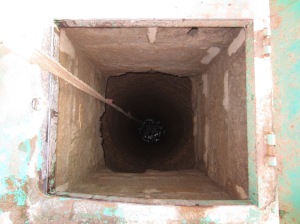 The deep dark of the well