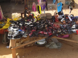 Slippers (sandals) are the footwear of choice in Liberia