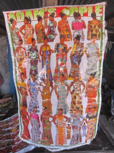Every tailor has these posters hung which help ladies pick their lappa suit design