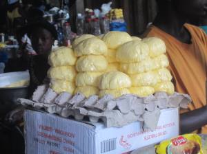 Liberia butter - the taste is as strange as the yellow color